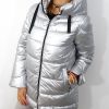 Kurtka Zimowa Pikowana MOONSILVER Plus Size 42-52 - obrazek 5