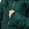 Kurtka Zimowa Pikowana FELICIA Plus Size Zielona 44-52 - obrazek 4
