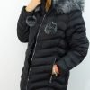 Kurtka Zimowa Pikowana SUSANA Plus Size Czarna 44-52