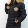 Kurtka Zimowa Pikowana ENRICA Plus Size Czarna 44-52