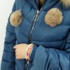 Kurtka Zimowa Pikowana ENRICA Plus Size Błękitna 44-52 - obrazek 4