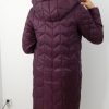 Kurtka Pikowana Płaszczyk NADIA Plus Size Marsala 42-52 - obrazek 3
