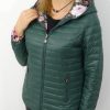 Kurtka Pikowana Dwustronna Przejściowa KARLA2 Plus Size Zielona 42-52 - obrazek 4