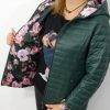 Kurtka Pikowana Dwustronna Przejściowa KARLA2 Plus Size Zielona 42-52 - obrazek 2