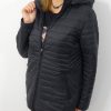 Kurtka Pikowana Przejściowa NELLY Plus Size Czarna 46-54 - obrazek 4