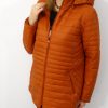 Kurtka Pikowana Przejściowa NELLY Plus Size Karmel 46-54 - obrazek 4