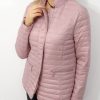 Kurtka Pikowana Przejściowa DARIA Plus Size Puder 42-52 - obrazek 5