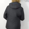 Kurtka Pikowana Wiosenna Groszki POLA Plus Size Czarna 44-52 - obrazek 5