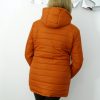Kurtka Dwustronna Parka Pikowana Jesień-Zima MISSY Karmelowa 40-48 - obrazek 4
