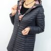 Kurtka Dwustronna Płaszczyk KARLA Plus Size Grafit 42-52 - obrazek 4
