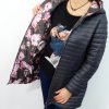 Kurtka Dwustronna Płaszczyk KARLA Plus Size Grafit 42-52 - obrazek 2