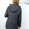 Kurtka Dwustronna Płaszczyk KARLA Plus Size Grafit 42-52 - obrazek 3