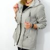 Kurtka Parka Wiatrówka SANDY 42-50 szara - obrazek 4