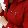 Kurtka Parka Wiatrówka SANDY 42-50 bordo - obrazek 3