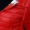 Kurtka Dwustronna Asymetryczna Przejściowa MODENA czerwona S-XXL - obrazek 4
