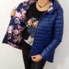 Kurtka Dwustronna Asymetryczna Przejściowa MODENA granat S-XXL - obrazek 2