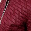 Płaszczyk Drobno Pikowany Przejściowy ZIP bordo 42-52 - obrazek 2