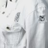 Kurtka Katana Długa Jeans z Dziurami i Przetarciami LEA biała S-L - obrazek 4