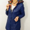 Kurtka Dwustronna Płaszczyk Przejściowy MELANY Plus Size Granat 40-50 - obrazek 3