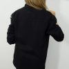 Kurtka Katana Długa Jeans z Dziurami i Przetarciami LEA czarna S-L - obrazek 3