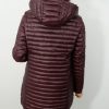 Kurtka Dwustronna Płaszczyk Przejściowy MELANY Plus Size Marsala 40-50 - obrazek 4
