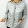Kurtka Pikowana Przejściowa EMMA Perełki Plus Size szara 42-52 - obrazek 5