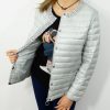 Kurtka Pikowana Przejściowa EMMA Perełki Plus Size szara 42-52 - obrazek 3