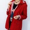 Kurtka Parka Wiatrówka EMILY 40-48 bordowa