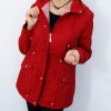 Kurtka Parka Wiatrówka EMILY 40-48 bordowa - obrazek 4