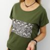 Bawełniany T-shirt SNAKE 2XL-4XL oliwka - obrazek 3