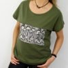 Bawełniany T-shirt SNAKE 2XL-4XL oliwka