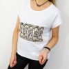 Bawełniany T-shirt SNAKE 2XL-4XL biały - obrazek 3