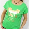 Bawełniany T-shirt MYSZKA 2XL-4XL zielony