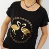 Bawełniany T-shirt FLAMINGI 2XL-4XL czarny