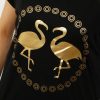 Bawełniany T-shirt FLAMINGI 2XL-4XL czarny - obrazek 2