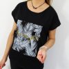 Bawełniany T-shirt PALEMKI 2XL-4XL czarny - obrazek 3