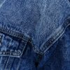 Kurtka Katana Długa Jeans Przetarcia MEGAN 2XL-6XL granatowa - obrazek 4
