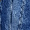 Kurtka Katana Długa Jeans Przetarcia MEGAN 2XL-6XL granatowa - obrazek 3