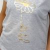 Bawełniany T-shirt KWIATEK 2XL-4XL szary - obrazek 2