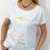 Bawełniany T-shirt KWIATEK 2XL-4XL biały