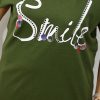 Bawełniany T-shirt SMILE 2XL-4XL oliwka - obrazek 2