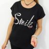 Bawełniany T-shirt SMILE 2XL-4XL czarna - obrazek 3