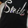 Bawełniany T-shirt SMILE 2XL-4XL czarna - obrazek 2