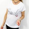 Bawełniany T-shirt SMILE 2XL-4XL biały - obrazek 3
