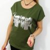 Bawełniany T-shirt IMAGIN 2XL-4XL oliwka - obrazek 3