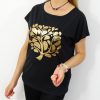 Bawełniany T-shirt DRZEWKO 2XL-4XL czarny - obrazek 4