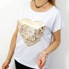 Bawełniany T-shirt KORONKA 2XL-4XL biały - obrazek 3