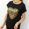 Bawełniany T-shirt KORONKA 2XL-4XL czarny - obrazek 3