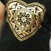 Bawełniany T-shirt KORONKA 2XL-4XL czarny - obrazek 2