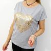 Bawełniany T-shirt KORONKA 2XL-4XL szary - obrazek 3